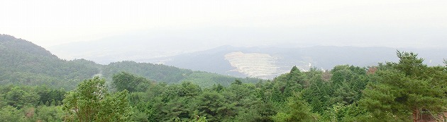 エキスポ'90みのお記念の森公園の展望台から見る景色