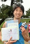 10Kmの部で優勝の東田薫さん