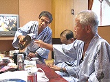食事の前にヤリ出した須田さんと増田さん