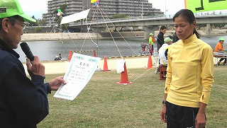 優勝した山口さん 優勝した山口さん