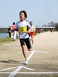 小学生1Kmマラソンのゴール