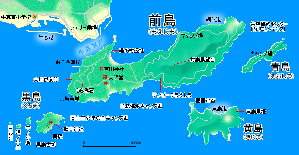 前島の地図