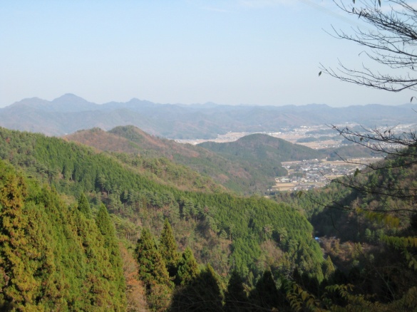 篠山盆地の遠景